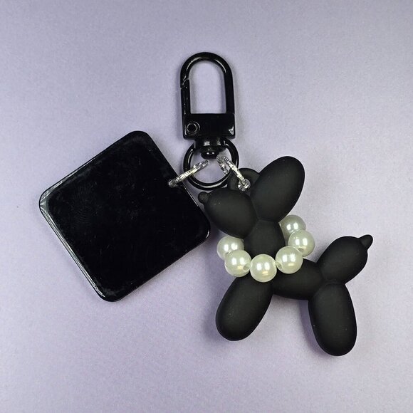 Balloon Dog Keychain With‎ Pearl Necklace (NWOT) - Picture 4 of 5